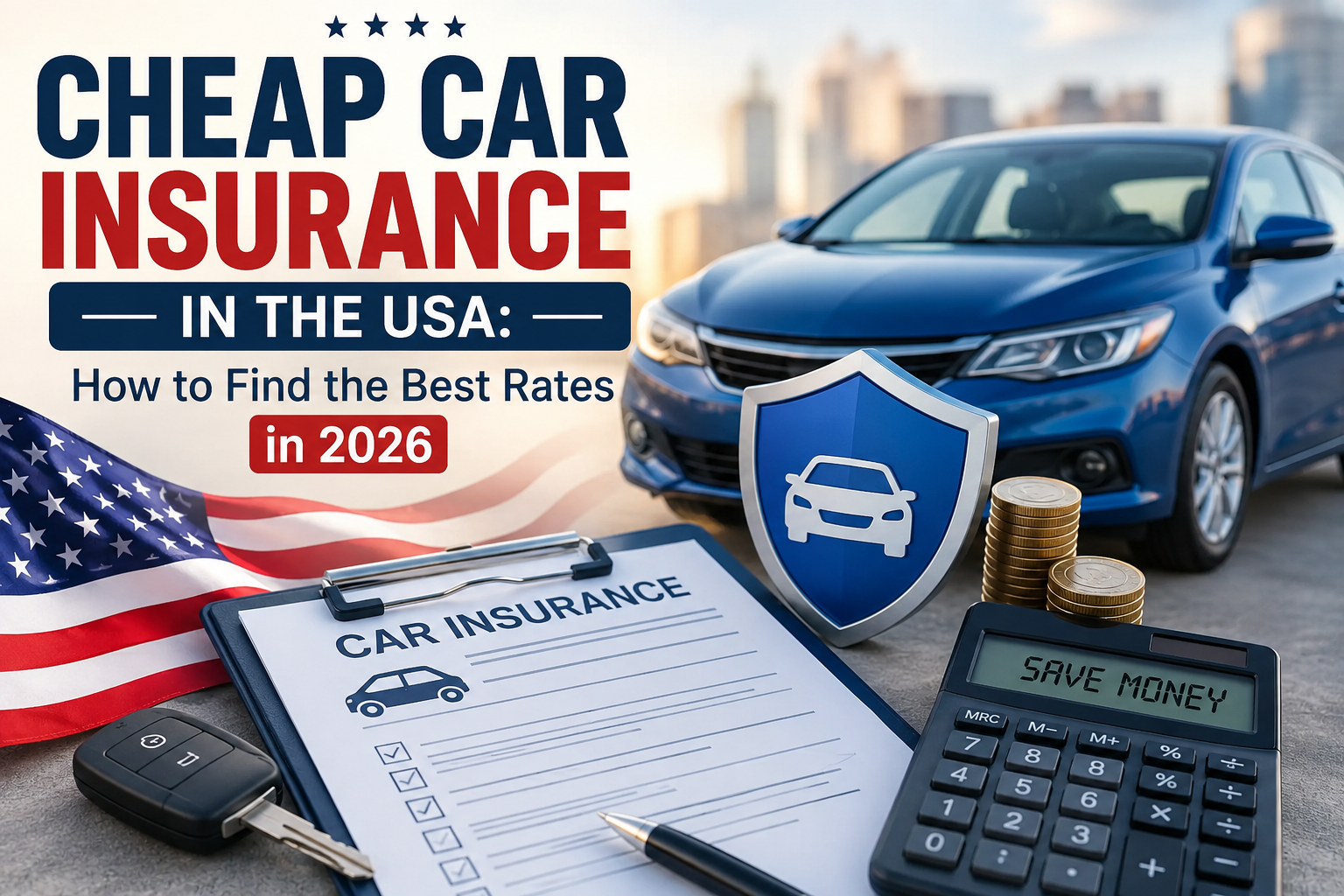 Cheap car insurance in the USA with affordable auto insurance quotes and coverage comparison.